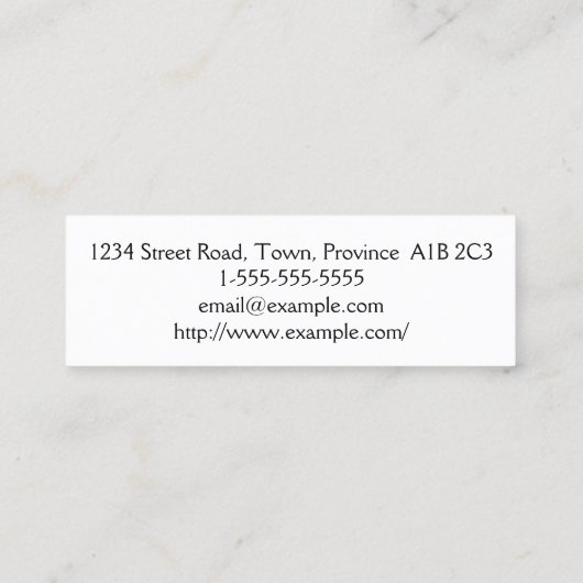  oncoloog Visitekaartje (Achterkant)