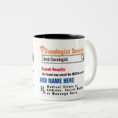 Oncoloog Zoeken Geschenk Mok (Voorkant rechts)