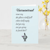 Onconventioneel - Een grappig Denken aan je gedich Kaart (Gele Bloem)