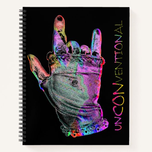 Onconventioneel Rock Spiraal Notitieboek (Voorkant)