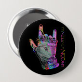 Onconventionele Rock Knop Ronde Button 4,0 Cm (Voorkant /achterkant)