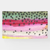 Oncorhynchus Mykiss, regenboogforel Spandoek (Horizontaal)