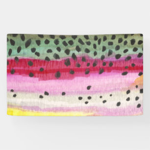 Oncorhynchus Mykiss, regenboogforel Spandoek