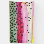 Oncorhynchus Mykiss, regenboogforel Spandoek (Verticaal)