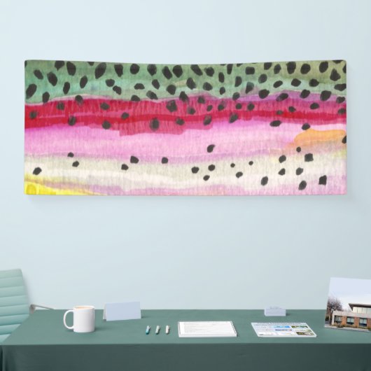 Oncorhynchus Mykiss, regenboogforel Spandoek (Beurs)