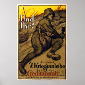 Ond Ihr? - 7e oorlogslening (canvas) Poster (Voorkant)