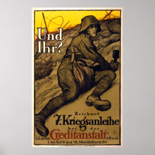 Ond Ihr? - 7e oorlogslening (canvas) Poster