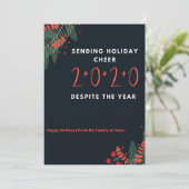 Ondanks 2020 feestdagenkaart (Staand voorkant)