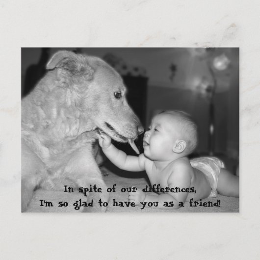 Ondanks onze verschillen ben ik zo... briefkaart (Voorkant)