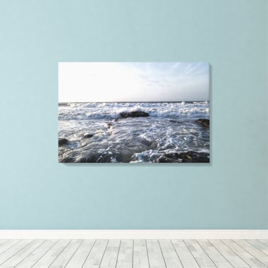 Ondas no Mar Canvas Afdruk (Insitu (Houten vloer))