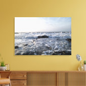 Ondas no Mar Canvas Afdruk (Insitu (Woonkamer))