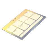 Ondaterende weekplanner, takenlijst, notitieblok (Schuin)