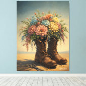 Onde o Cotidiano Acontece Canvas Afdruk (Insitu (Houten vloer))