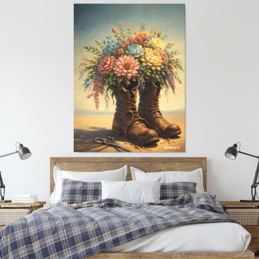 Onde o Cotidiano Acontece Canvas Afdruk (Insitu (Slaapkamer))