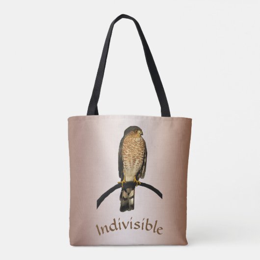 Ondeelbare Brown Hawk Canvas tas (Achterkant)