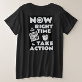 ONDEELBARE GLOED JUNETEENTH PLUS GROTE MAAT T-SHIRT (Design achterkant)