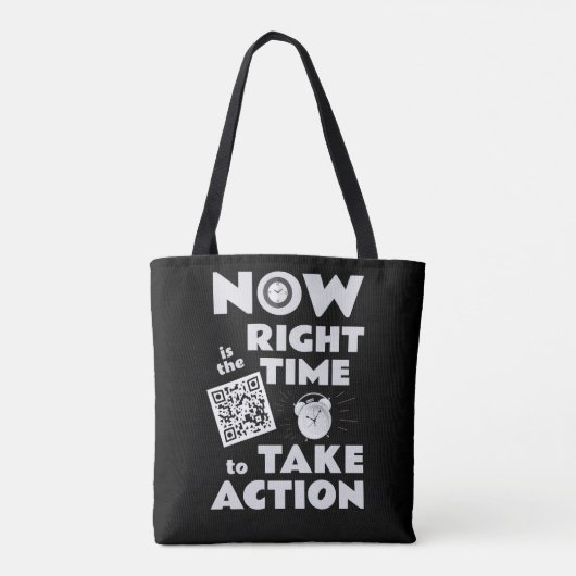 Ondeelbare GLOW Group ZWART & WIT CANVAS TAS (Achterkant)