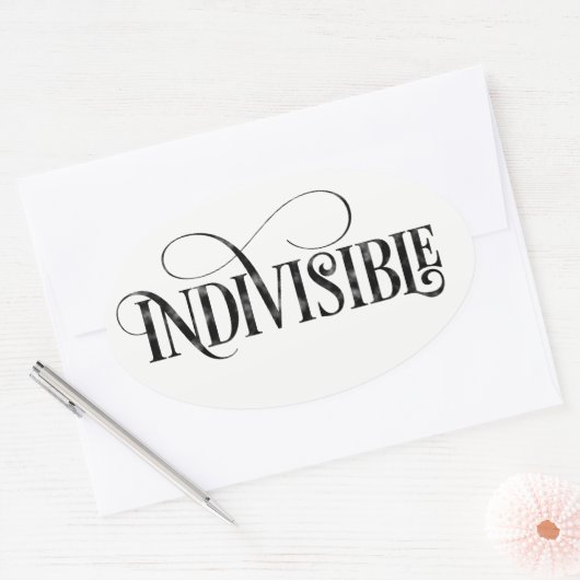 Ondeelbare Sticker (Ovaal) (Envelop)