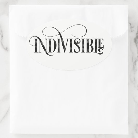 Ondeelbare Sticker (Ovaal) (Tas)