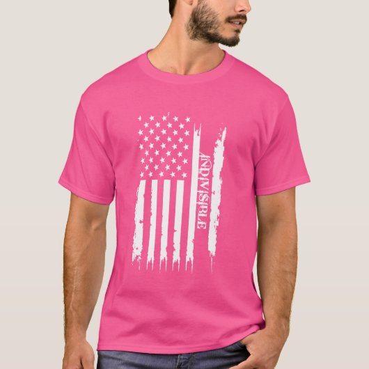 Ondeelbare Verenigde Staten ontdaan door Amerikaan T-shirt (Voorkant)