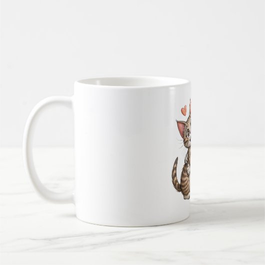 Ondelbare poten koffiemok (Links)
