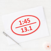 Onder 1:45 voor een halve Sticker (Envelop)