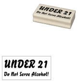 ONDER 21 JAAR RUBBERSTEMPEL (Gestempeld)