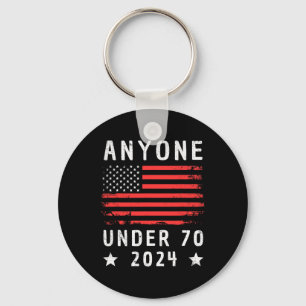 Onder 70 2024 Anti Biden Anti Trump Sleutelhanger