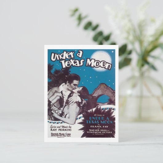 Onder A Texas Moon Songbook Hoesje Briefkaart (Staand voorkant)