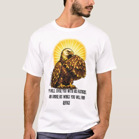 Onder Adelaarsvleugels Christelijk T-shirt (Voorkant)