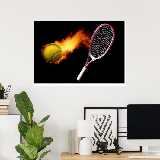 Onder Afdruk van vuur Poster (Thuiskantoor)