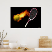 Onder Afdruk van vuur Poster (Keuken)