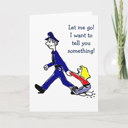 ONDER ARRESTATIE WIL IK KERSTMIS DOORBRENGEN MET " FEESTDAGEN KAART (Voorkant)