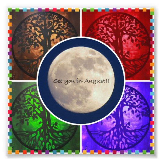 Onder August Skies... Foto Afdruk (Voorkant)