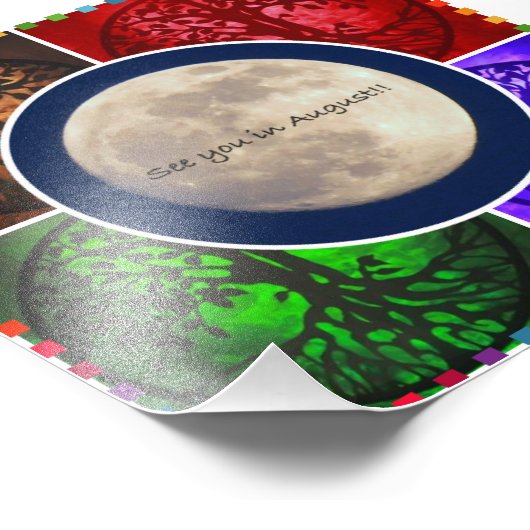 Onder August Skies... Foto Afdruk (Hoek)