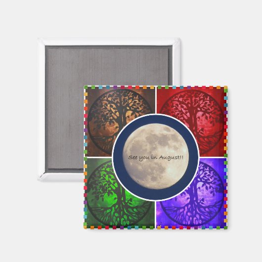 Onder August Skies... Magneet (Voorkant / Achterkant)