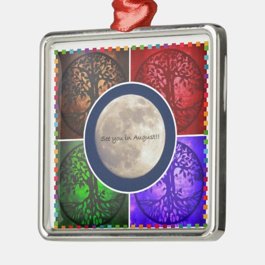 Onder August Skies... Metalen Ornament (Links)