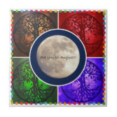 Onder August Skies... Tegeltje (Voorkant)