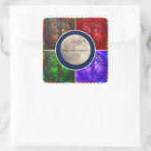 Onder August Skies... Vierkante Sticker (Tas)