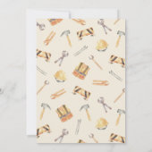 Onder Baby shower van de bouwnijverheid Kaart (Achterkant)