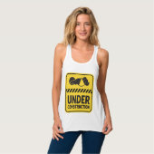 Onder Baby Yellow Construction Tanktop (Volledige Voorkant)