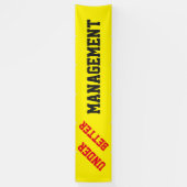 Onder beter beheer spandoek (Verticaal)