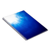 Onder blauwe, diepe duik notitieboek (Rechterzijde)
