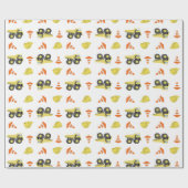 Onder bouwafval wordt elke dag een etmaal gesleurd cadeaupapier (Vlak)