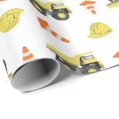 Onder bouwafval wordt elke dag een etmaal gesleurd cadeaupapier (Rol Hoek)