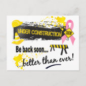 Onder bouwborstkanker briefkaart (Voorkant)