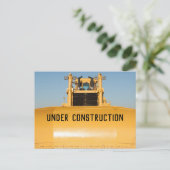 Onder bouwBulldozer Briefkaart (Staand voorkant)