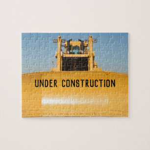 Onder bouwBulldozer Legpuzzel