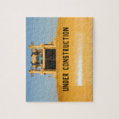 Onder bouwBulldozer Legpuzzel (Verticaal)