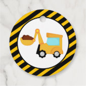 ONDER BOUWEN, Baby shower van zeedagen Bedankjes Labels (Achterkant)